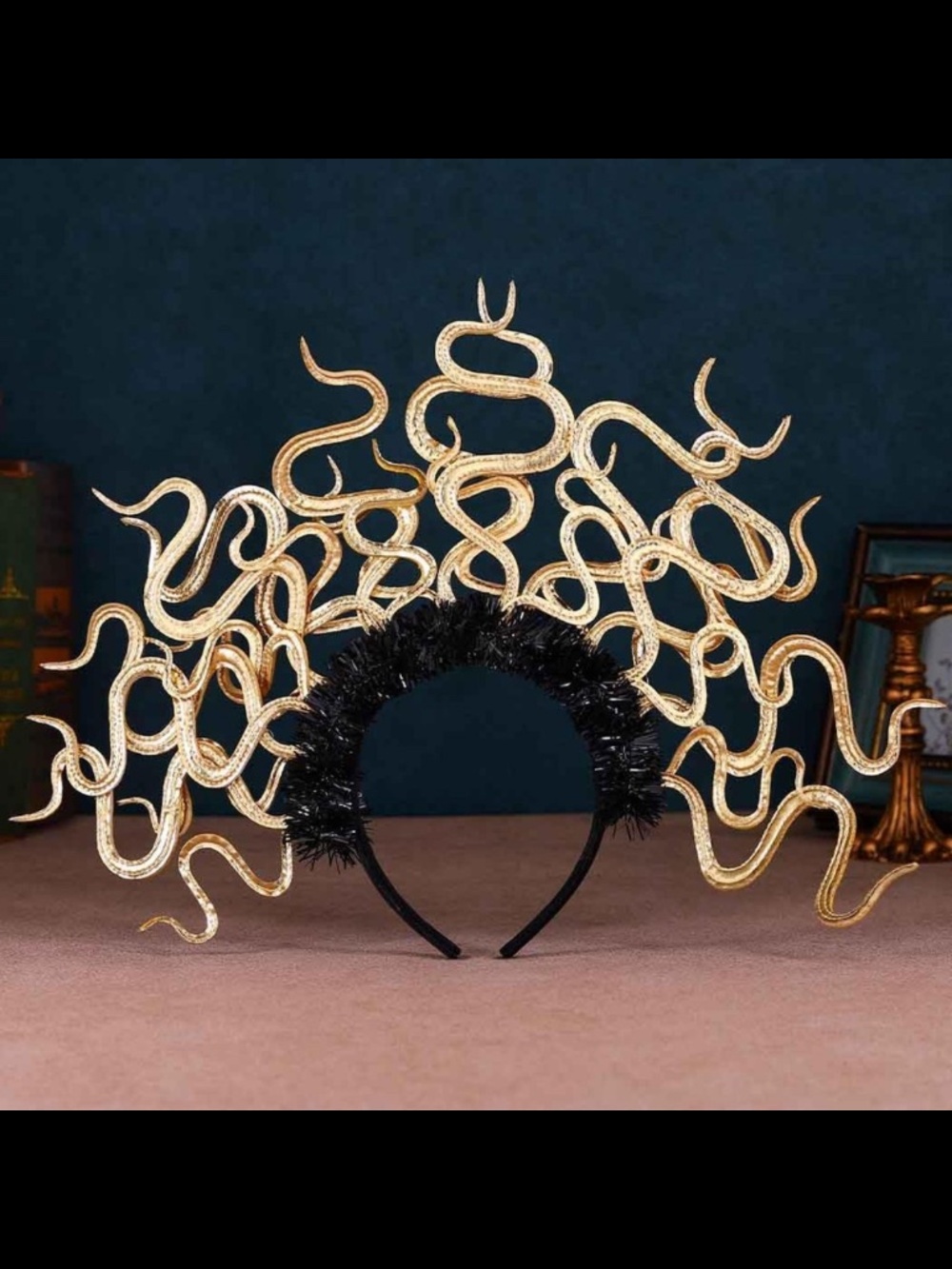 New Sealed Medusa Snake Headband For Halloween Costume/Cosplay Gold